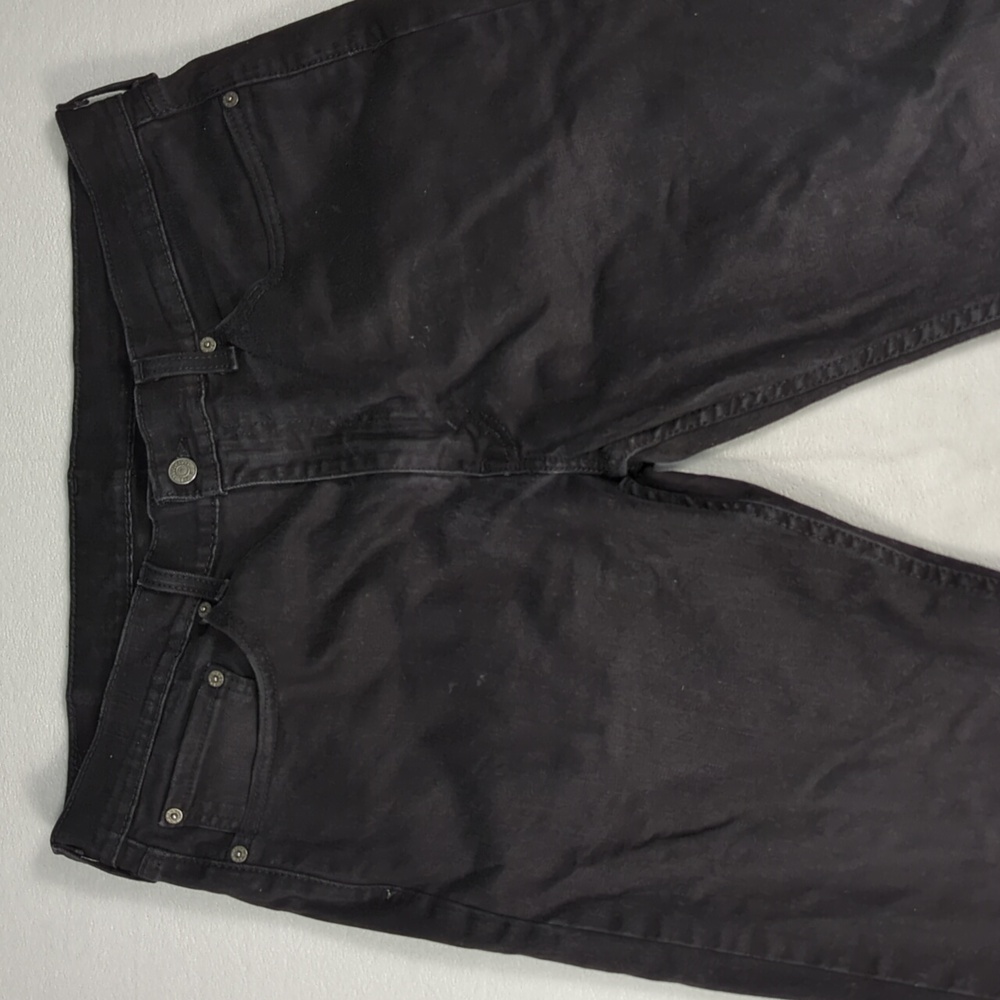 Levi's 514 Straight Fit Black Wash Mens Jeans Size 36 - Picture 3 of 8